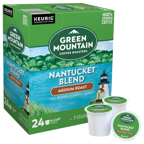 Keurig 5000355593 Nantucket Blend K-Cup Pod Box, Yes Caffeine, Medium Roast Box - pack of 24