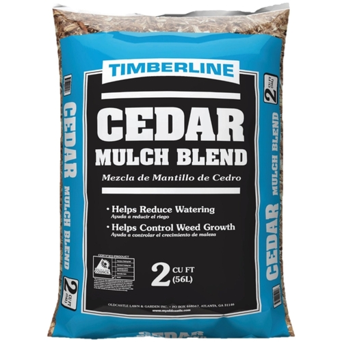 Timberline 52055477 Cedar Mulch, Brown, 2 cuft Bag