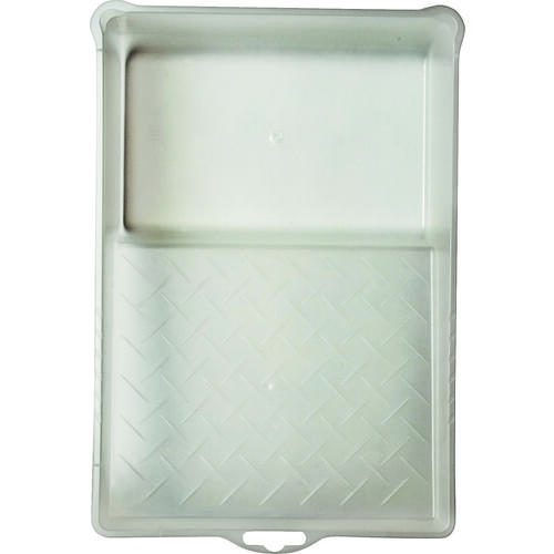 Paint Tray, 12 in L, 8 in W, Plastic, Clear