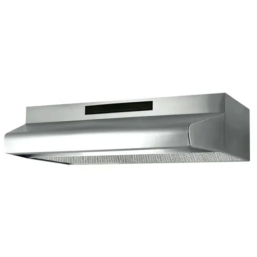 Air King ES248ADA ESADA Series Deluxe Quiet Range Hood, 150 to 270 cfm, 2 Fan, Duct/Ductless Vent, 24 in W, 19-1/2 in D Stainless Steel