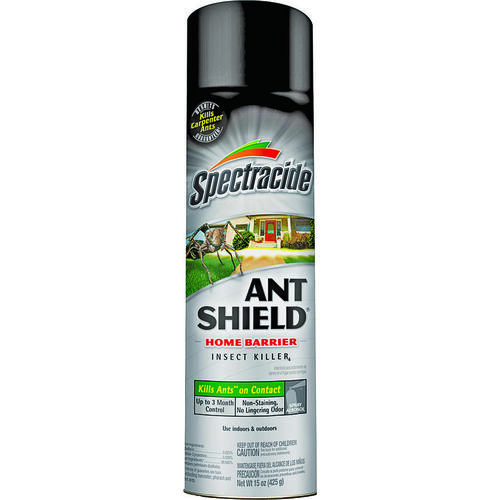 SPECTRACIDE HG-51200-7 Ant Shield Ant Killer, Pressurized Liquid, Aliphatic Solvent, 15 oz Aerosol Can