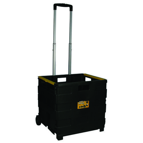 PACK-N-ROLL Series Tool Carrier, 80 lb, 18-1/2 in OAW, 18-1/2 in OAH, 3-1/4 in OAD, Plastic, Black
