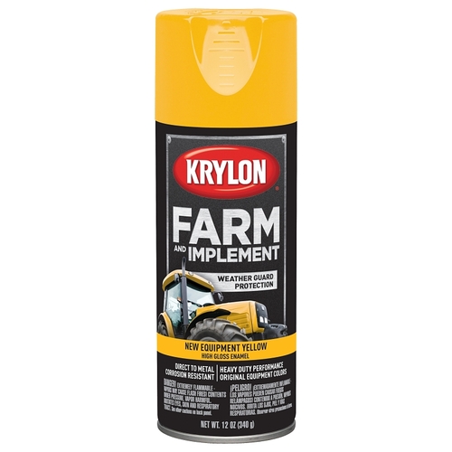 Farm and Implement Paint, High-Gloss, Old Equipment CAT Yellow, 12 oz