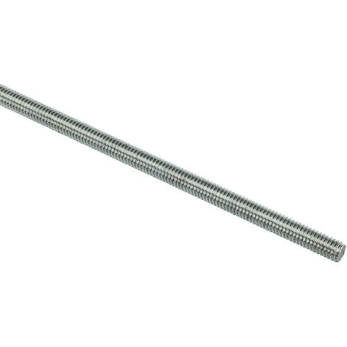4006BC 1/4"-28 x 36" Steel Threaded Rod Fine Thread Zinc Plated Finish