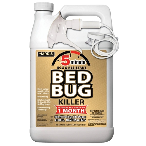Bed Bug Killer, Liquid, Spray Application, 1 gal