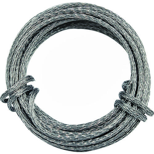 Picture Hanging Wire, 9 ft L, Galvanized Steel, 30 lb - pack of 12