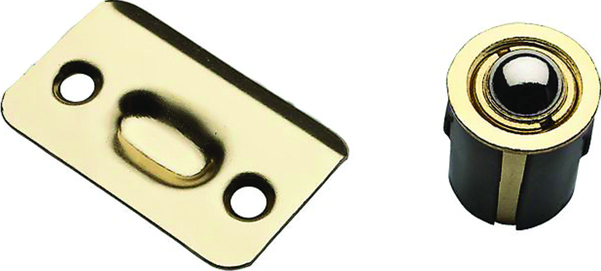 National Hardware N830-106 SPB1440 Series Ball Catch, Steel, Polished Brass