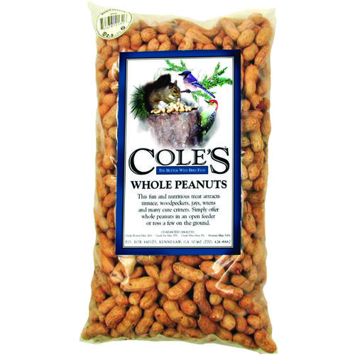 Cole's WP2.5 Wild Bird Food Assorted Species Whole Peanuts 2.5 lb