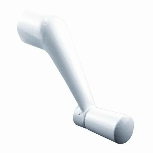 Operator Crank Handle Painted White Zinc Swivel For Universal Painted