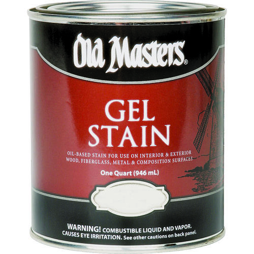 Old Masters 80404 Gel Stain, Red Mahogany, Liquid, 1 qt, Can