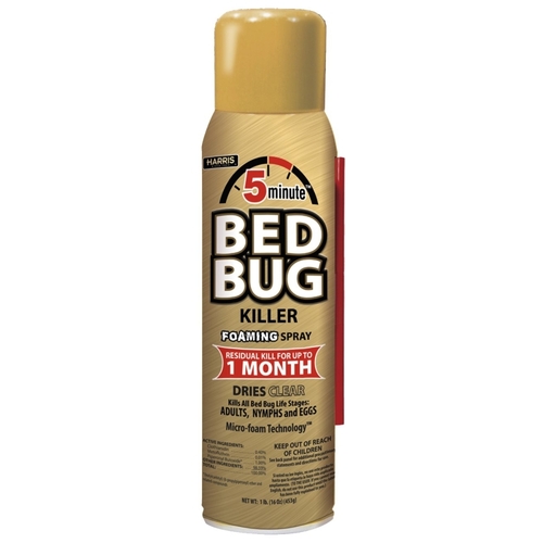 Harris GOLDBB-16A Bed Bug Killer, Spray Application, 16 oz Aerosol Can