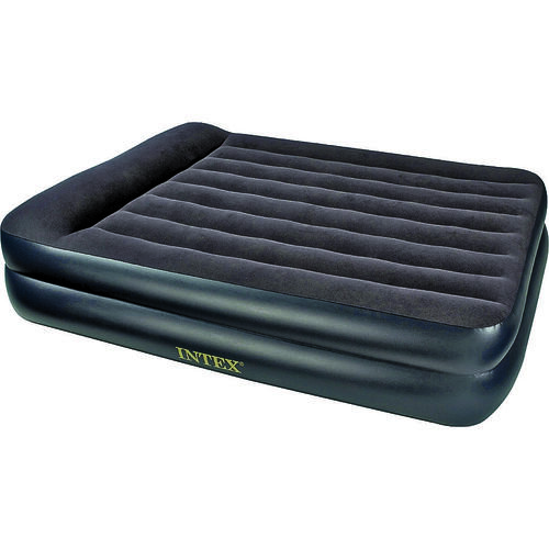 Intex 64123ED Dura-Beam Series 64123EP Air Mattress, 80 in L, 60 in W, Queen, Fiber, Gray