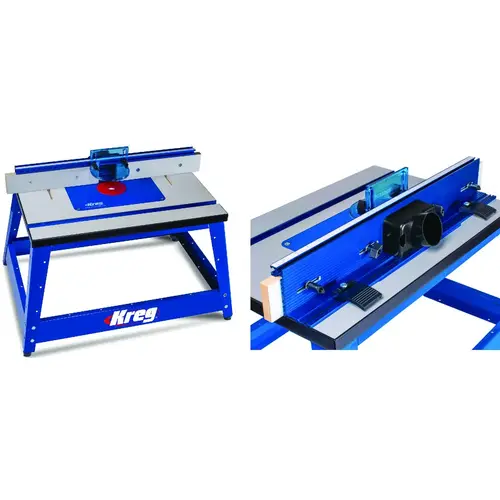 Benchtop Router Table, 20 in W Stand, 28-1/4 in D Stand, 20-1/4 in H Stand, Fiberboard