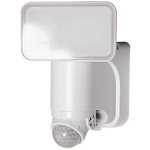 Heath Zenith HZ-7162-WH Motion Activated Security Light, 1-Lamp, LED Lamp, 300 Lumens Lumens, Plastic Fixture White