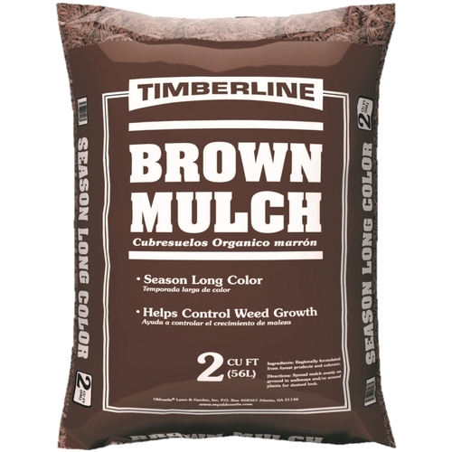 Hardwood Mulch, Brown, 2 cu-ft Package, Bag