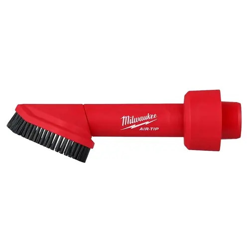 Wet/Dry Vac Brush AIR-TIP 1-1/4" - 2-1/2" Shop Rotating Corner Brush Tool Red