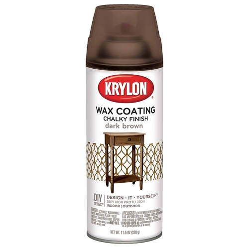 Chalky Paint, Subtle, Dark Brown, 11.75 oz, Aerosol Can - pack of 6