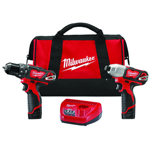 M12 Combination Kit, Battery Included, 12 V, 2-Tool, Includes: (2) CP1.5 Batteries, Charger