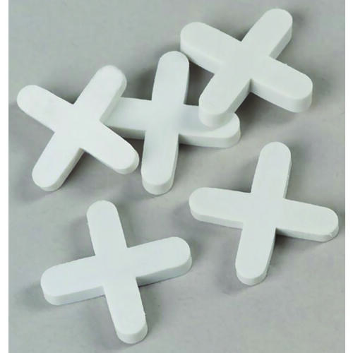 Tile Spacer, 3/16 in Thick White - pack of 150