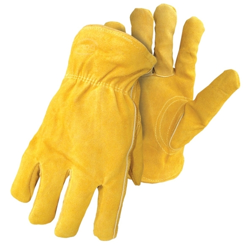Boss 7186S 7186-S Insulated Driver Gloves, S, Keystone Thumb, Elastic Cuff, Yellow