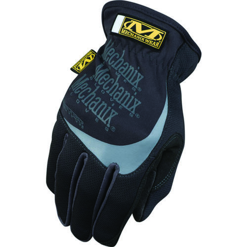 General-Purpose Work Gloves, Men's, M, 9 in L, Reinforced Thumb, Elastic Cuff, Black
