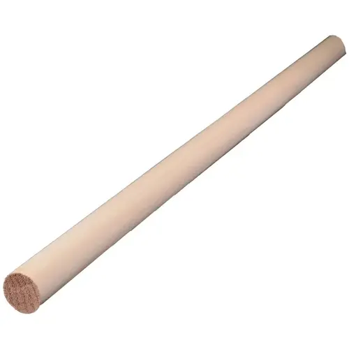 Dowel Round Ramin Hardwood 7/8" D X 48" L 1 pk Brown