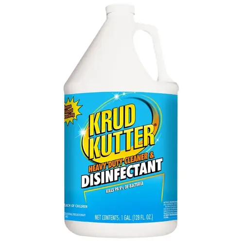 Heavy-Duty Cleaner and Disinfectant, 1 gal, Liquid, Mild, Clear