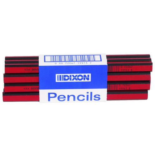 PENCIL CARPENTER 7IN HARD WD - pack of 12