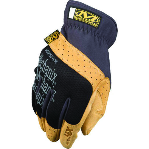 Mechanix Wear MF4X-75-011 Tricot Work Gloves, XL, 11 in L, Reinforced Thumb, Elastic Cuff, Synthetic Leather