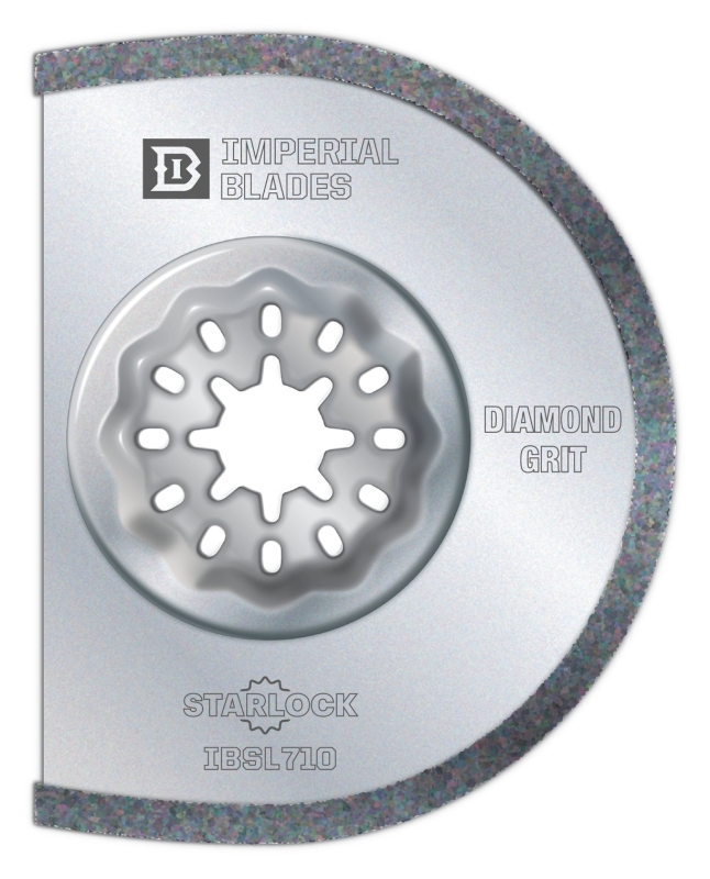 Imperial Blades IBSL710-1 Segment Blade Starlock 2-3/8" L Diamond Grit Segmented Semi-Circle