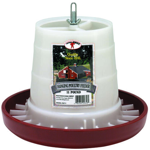 Poultry Feeder, 11 lb Capacity, Plastic - pack of 6