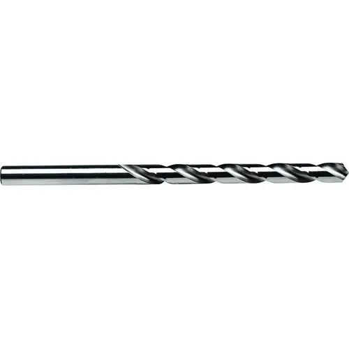 Jobber Drill Bit, 0.177 in Dia, 3-3/8 in OAL, Spiral Flute, 4-Flute, 0.177 in Dia Shank Bright