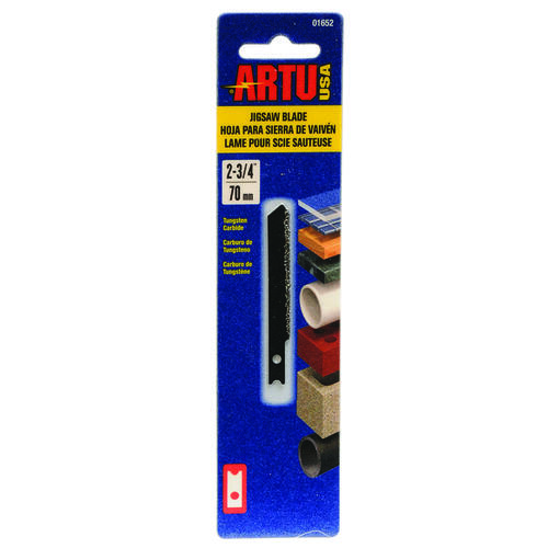 ARTU 01652 Jig Saw Blade, 2-3/4 in L, Tungsten Carbide Cutting Edge