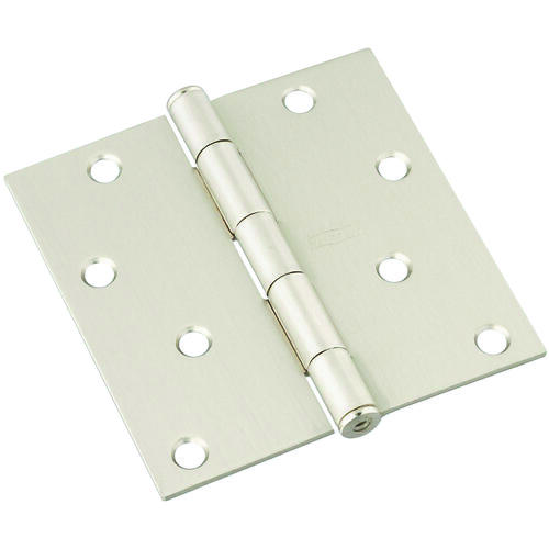 National Hardware N830249 Door Hinge, Steel, Satin Nickel, NonRising