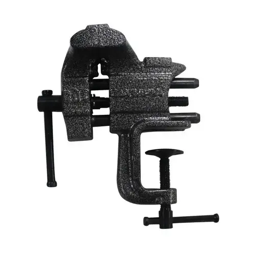 Olympia Tools 38-603 Clamp Vise, 2-1/2 in Jaw Opening, 3 in W Jaw, 1-1/2 in D Throat, Steel Powder-Coated