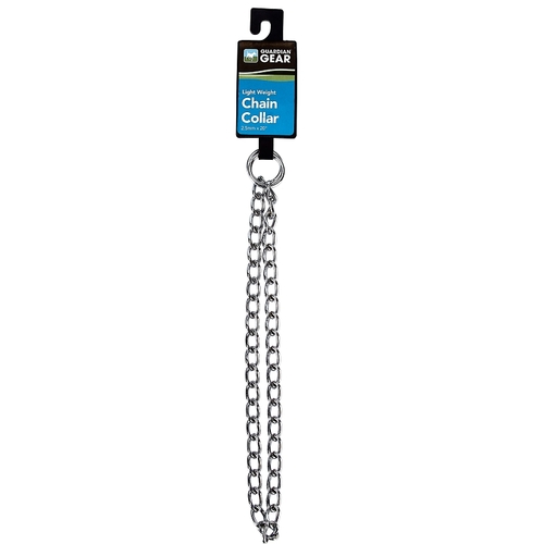 PDQ 12920 Boss Pet Choke Chain Collar, 2.5 mm Chain, 20 in L Collar, Steel