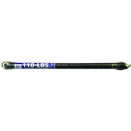 Extension Spring, 1-19/64 in OD, 25 in OAL, Carbon Steel, Galvanized, Loop End, 110 lb
