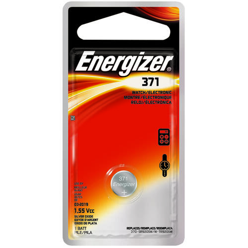 Energizer 371BPZ Coin Cell Battery, 1.5 V Battery, 34 mAh, 371 Battery, Silver Oxide