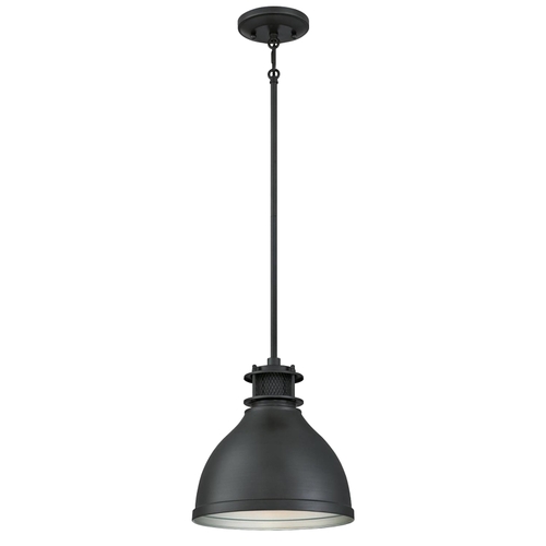 Westinghouse 63268 Kilian Series Pendant, 120 V, 1-Lamp, Incandescent, LED Lamp, Metal Fixture, Black Fixture