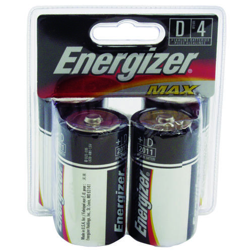 Energizer E95BP-4-XCP12 Batteries Max D Alkaline 4 pk Carded - pack of 12