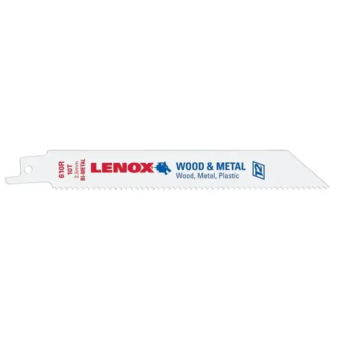 Reciprocating Saw Blade 6" Bi-Metal 10 TPI White - pack of 50