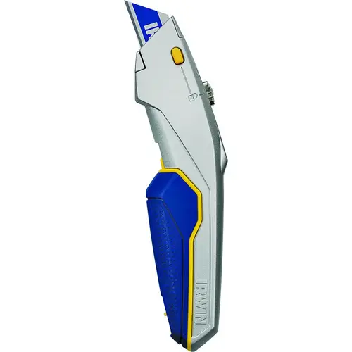 Irwin 1774106 ProTouch  Retractable Utility Knife, 9-3/16 in, Carbon Steel Blade, Aluminum