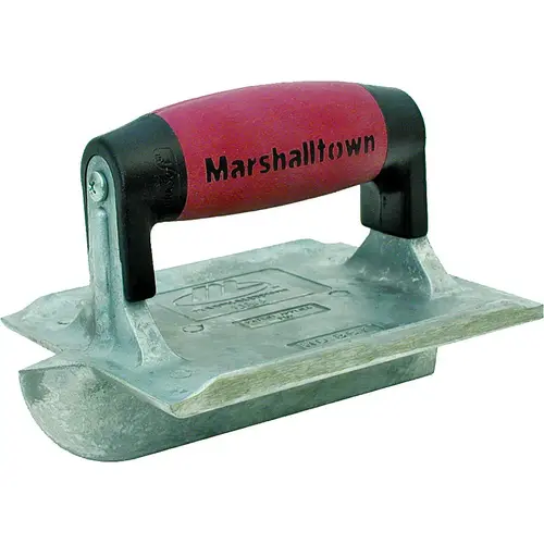 DuraSoft Series Hand Groover, 6 in L Blade, 4-3/8 in W Blade, 1/4 in Radius, Zinc Blade Smooth