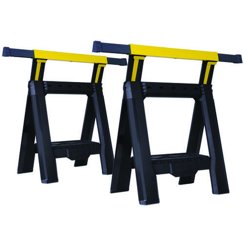 32 in. 2-Way Adjustable Folding Sawhorse - Pair