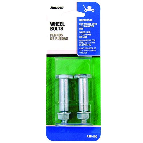 Arnold ASB150 Wheel Bolt, Universal, Steel, For Wheels with 1/2 in