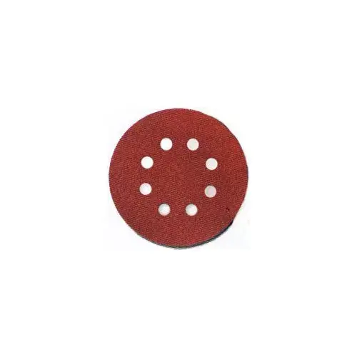 Sanding Disc, 5 in Dia, 80 Grit, Medium, Aluminum Oxide Abrasive, 8-Hole - pack of 5