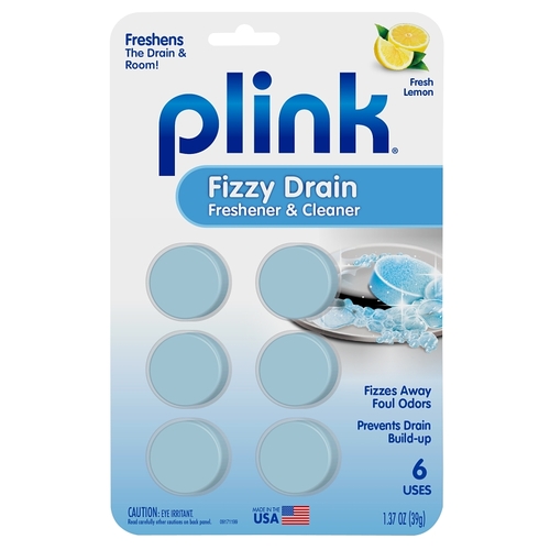Plink PDF12T-XCP12 Drain Freshener and Cleaner Tablet 6 ct - pack of 12
