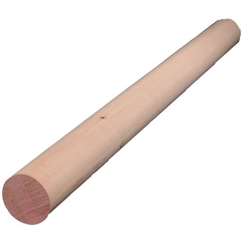 Dowel Round Ramin Hardwood 1-1/2" D X 48" L 1 pk Pink