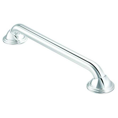 Grab Bar, 500 lb, Stainless Steel, Chrome, Screw Mounting