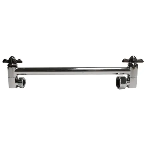 Shower Arm, 11 in L, Chrome Plated